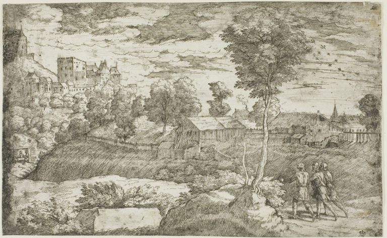 Christ and the disciples at Emmaus