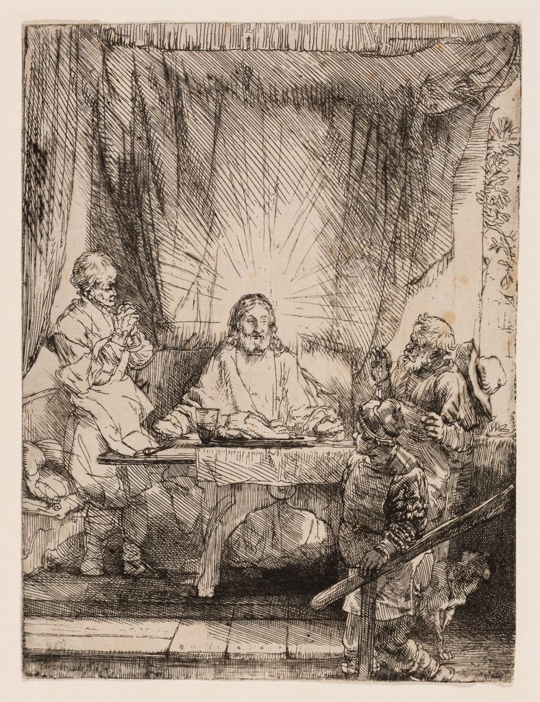 Christ at Emmaus: The Larger Plate