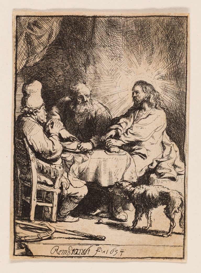 Christ at Emmaus: The Smaller Plate