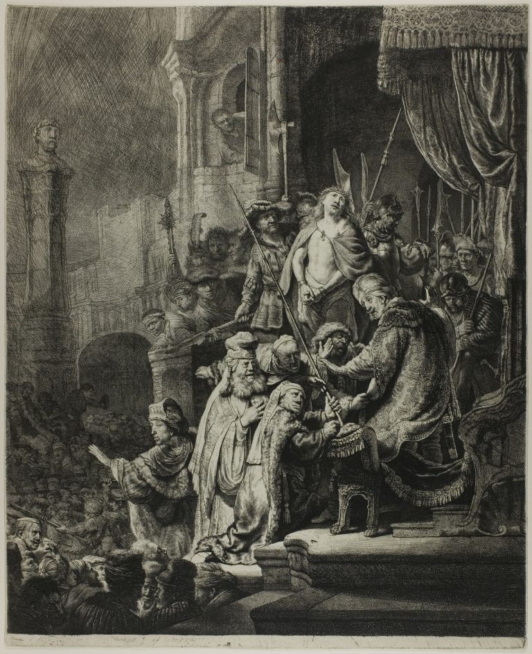 Christ Before Pilate: Large Plate