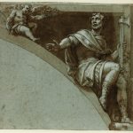 Design for a Spandrel: A Roman Martyr and Two Putti–Saint Jude the Apostle
