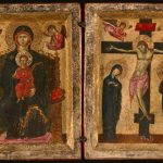 Diptych of the Virgin and Child Enthroned and the Crucifixion