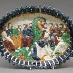 Dish with Christ washing the feet of St. Peter