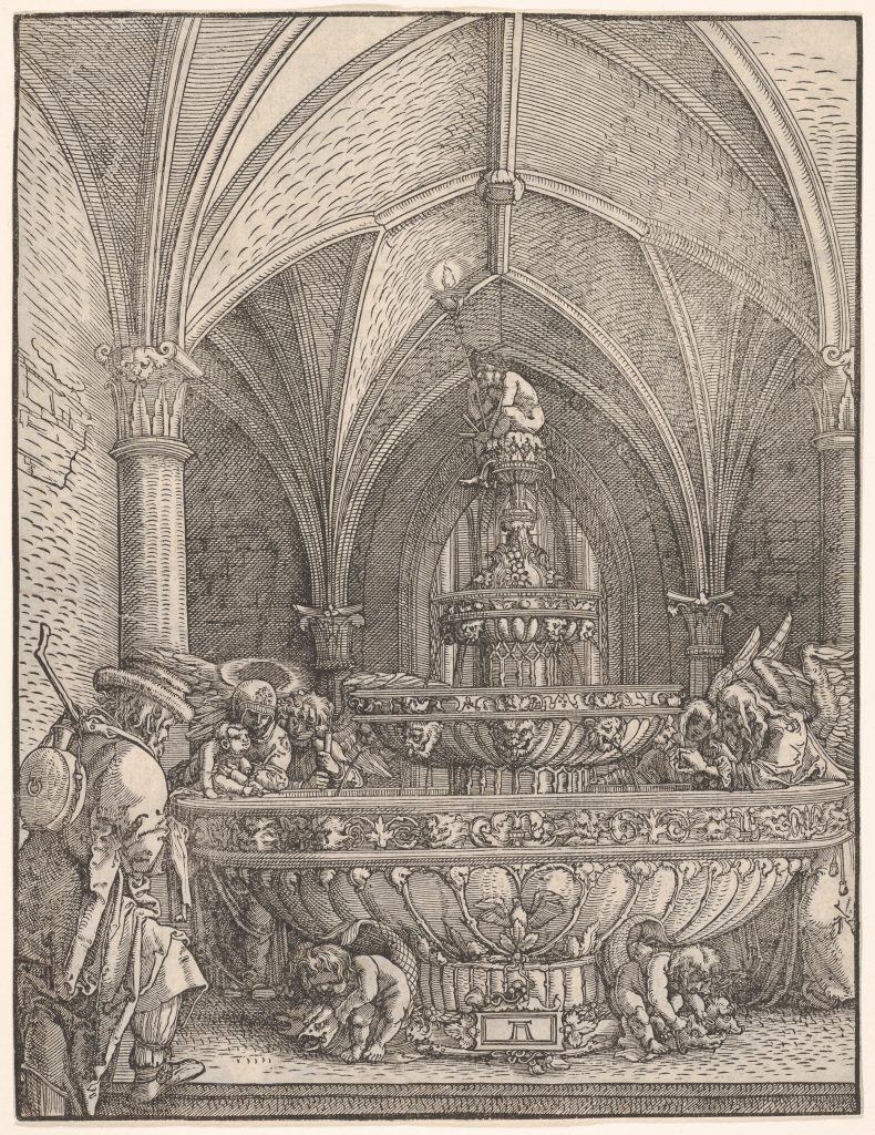 Holy Family at a Fountain