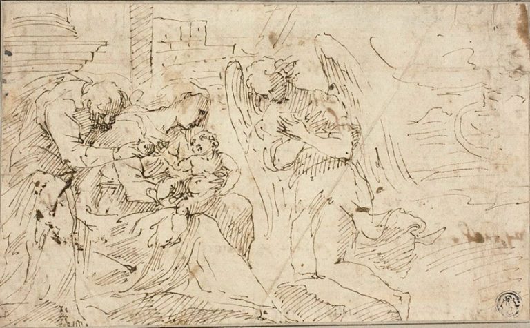 Holy Family with Angel