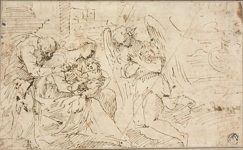 Holy Family with Angel