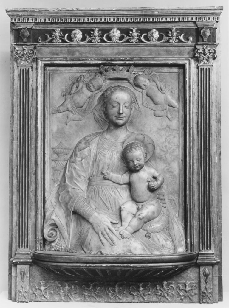 Madonna and Child crowned by angels