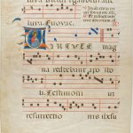 Martyr Saint in a Historiated Initial "V" from an Antiphonary