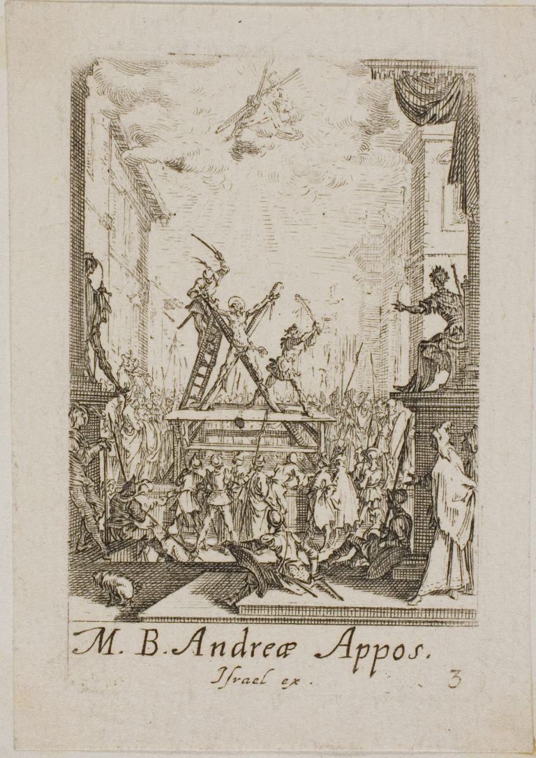 Martyrdom of Saint Andrew, plate three from The Martyrdoms of the Apostles