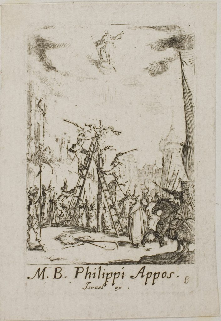 Martyrdom of Saint Phillip, plate eight from The Martyrdoms of the Apostles