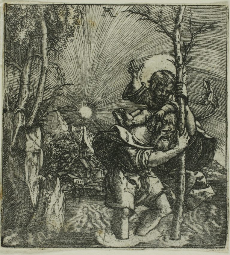 Saint Christopher Carrying the Christ Child