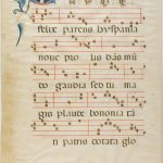 Saint Dominic in a Historiated Initial "G" from an Antiphonary