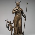 Saint Francis Xavier with an angel holding a