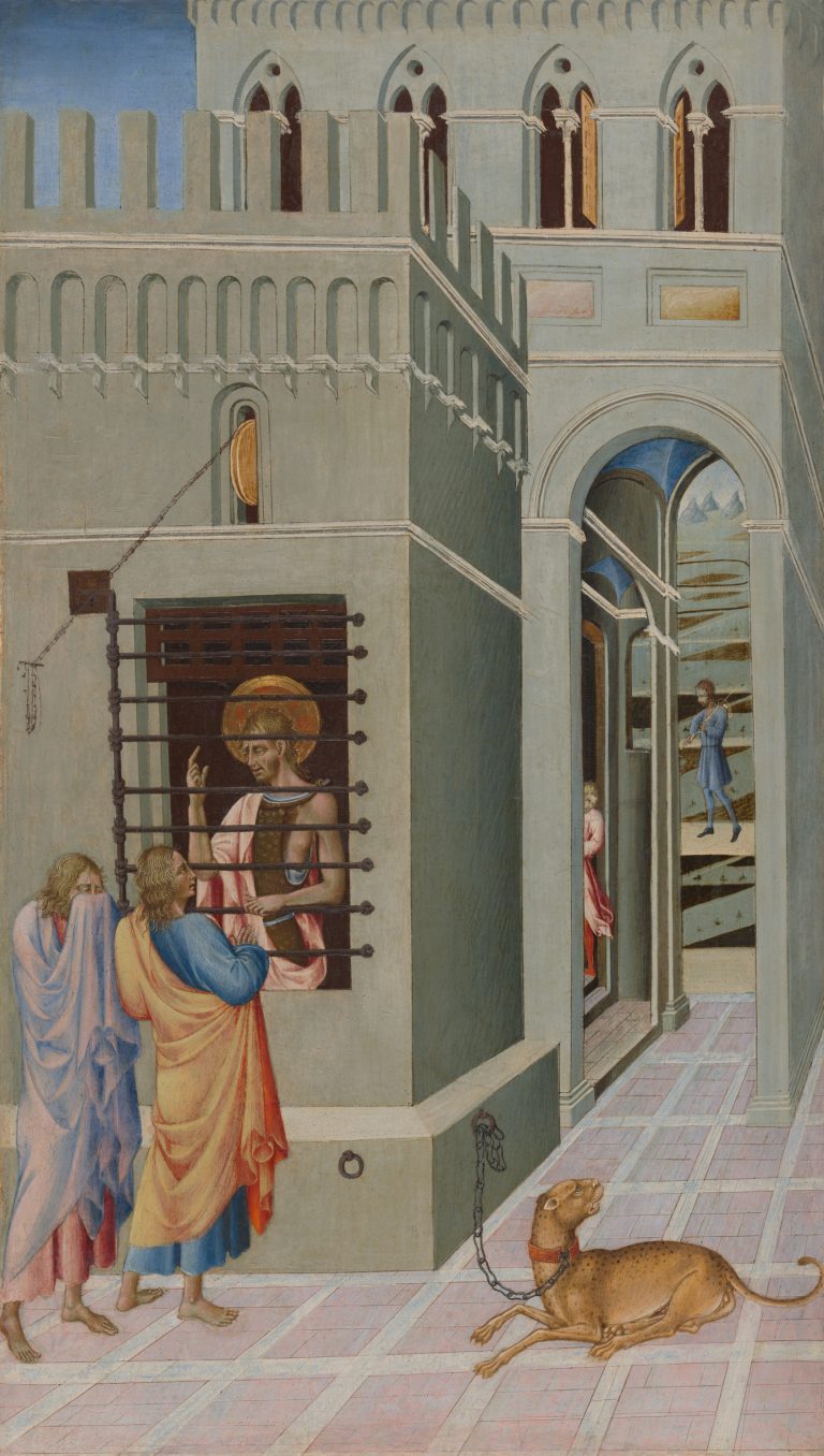 Saint John the Baptist in Prison Visited by Two Disciples