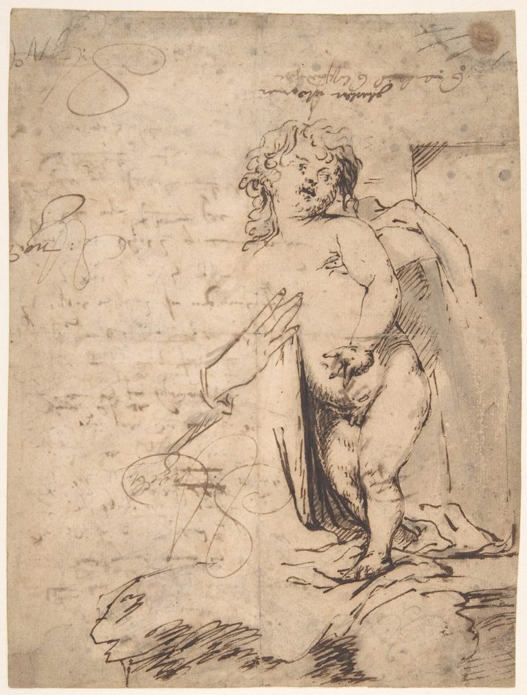 Study of the Christ Child and the Hand of the