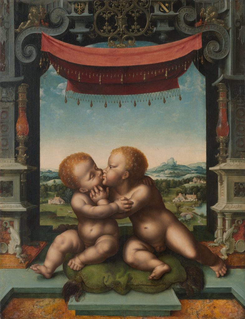 The Infants Jesus Christ and Saint John the Baptist Embracing