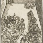 The Last Supper and Christ Washing the Feet of His Disciples, plate nine from Passio domini nostri Jesu Christi
