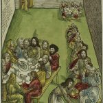 The Last Supper and Christ Washing the Feet of his Disciples, plate nine from Passio domini nostri Jesu Christi
