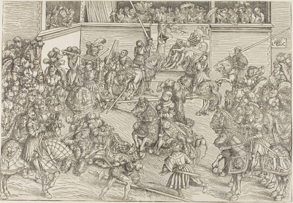 The Second Tournament with a Tapestry Showing Samson and the Lion