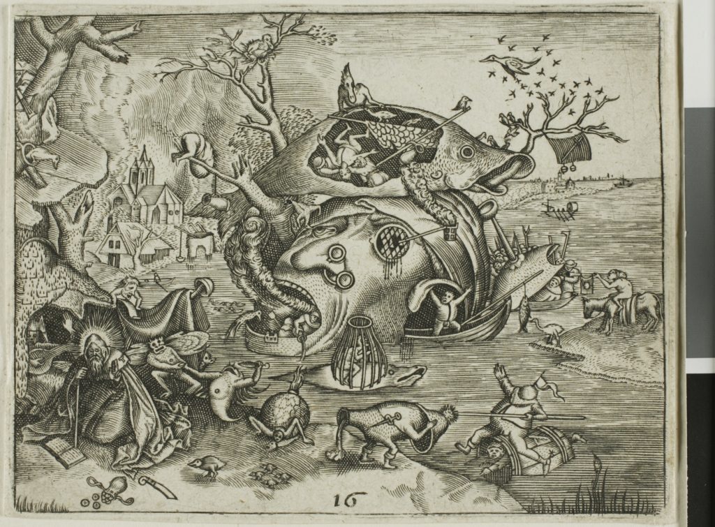 The Temptation of Saint Anthony, plate 16 from the Emblemata Secularia