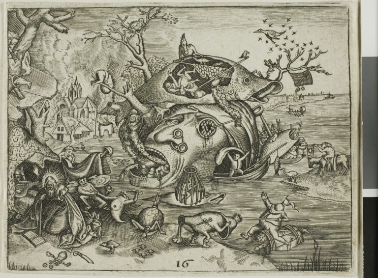 The Temptation of Saint Anthony, plate 16 from the Emblemata Secularia