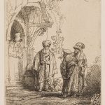 Three Oriental Figures (Jacob and Laban?)