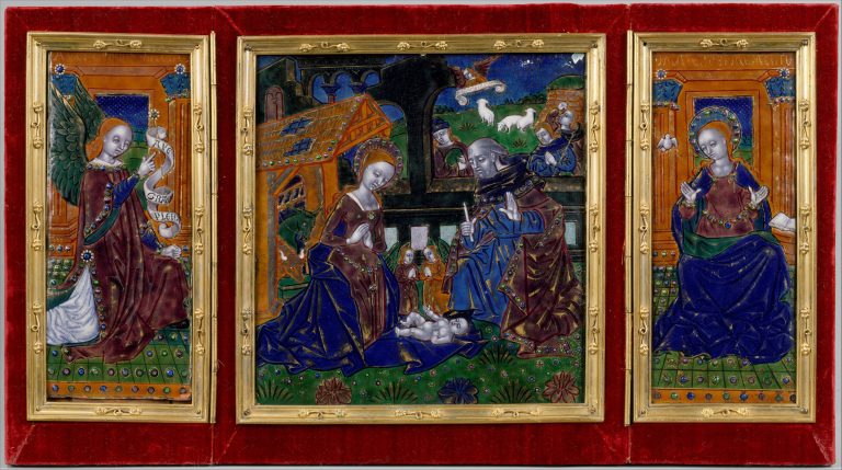 Triptych with the Nativity and the Annunciation
