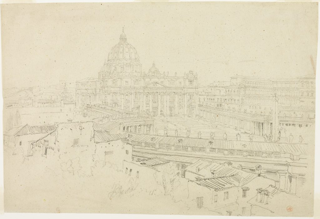 View of Saint Peter's in Rome