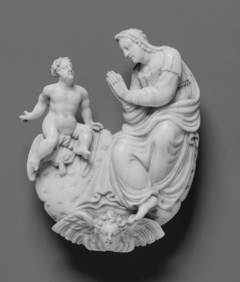 Virgin adoring the Christ Child — Novellara