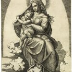 Virgin and Child Seated on Clouds